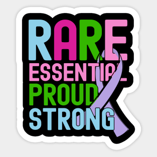 Rare Disease Day Essential Proud Strong People Awareness Sticker